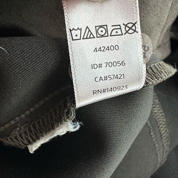 LOFT Chocolate Brown Faux Suede Stretch Side Zip Ankle Pants size 8 - Picture 10 of 10